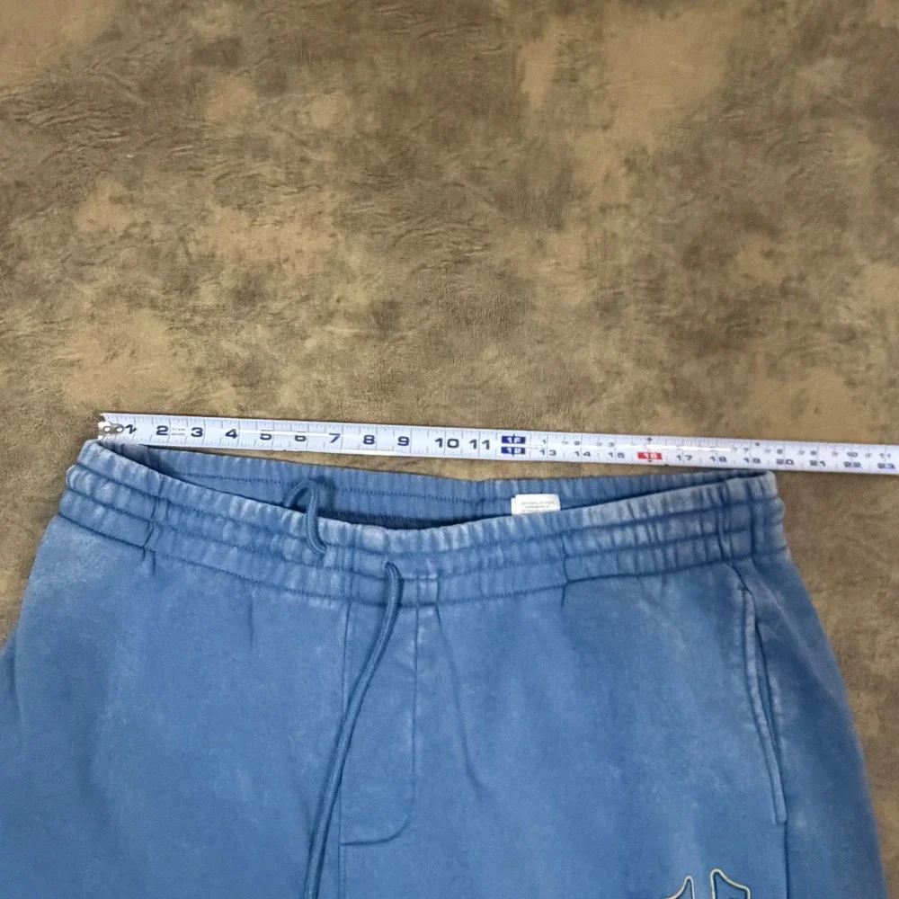 True Religion HS Jogger Mens 2XL Blue Washed Horseshoe Logo Sweatpants